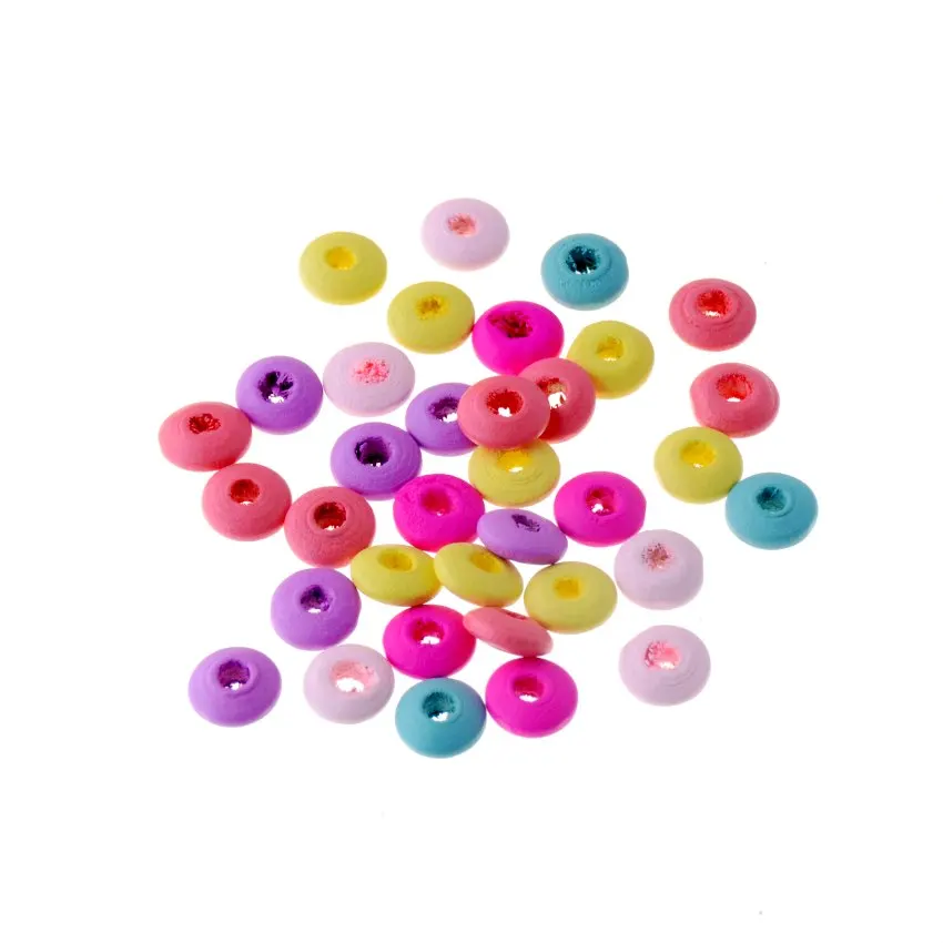 100 шт. 10x4 мм деревянные бусины разделители для рукоделия разделитель бисера бусин