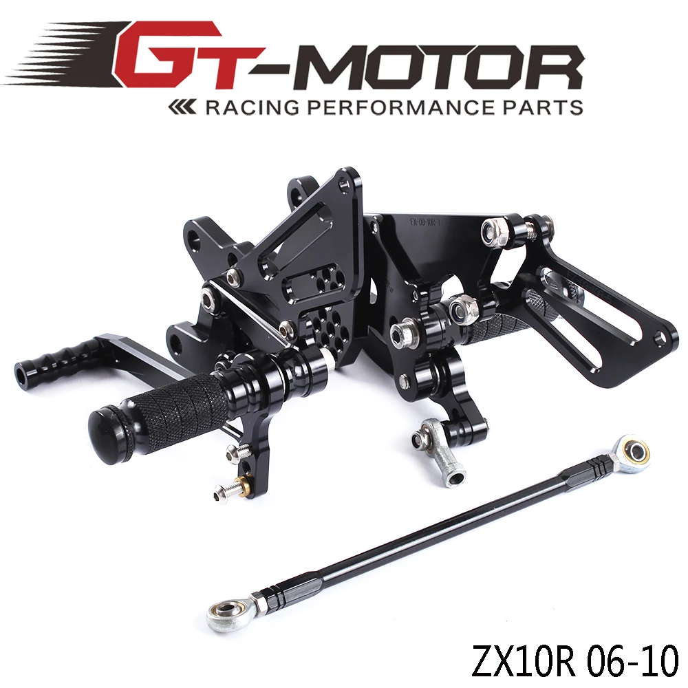 Мотоциклетные Регулируемые задние комплекты подножки для KAWASAKI ZX10R ZX-10R 2006-2010 |