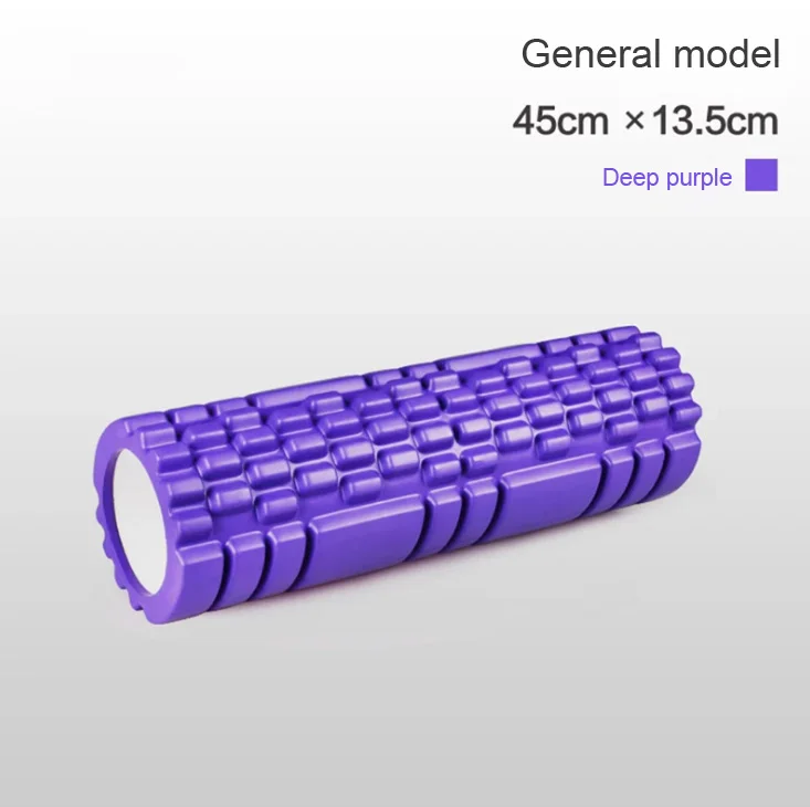 45cm purple 33cm45cmполые колонки для йоги роликовые блоки для йоги eva пена ролик для Пилатес фитнес спортзал массаж мышцы Релаксация спортивные инструменты - Цвет: 45cm purple