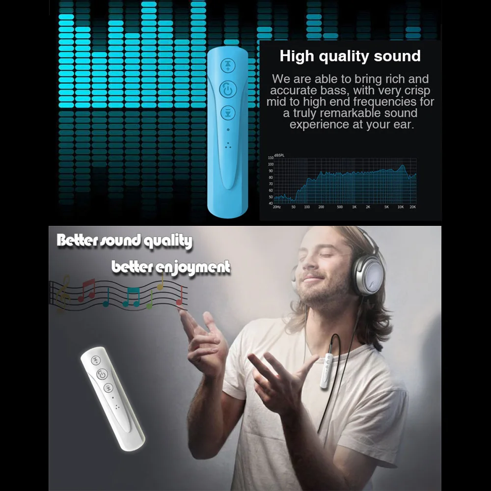 Bluetooth приемник, беспроводной адаптер для наушников, AUX рецептор, USB, автомобильный Bluetooth аудио приемник, громкая связь 3,5 мм с микрофоном