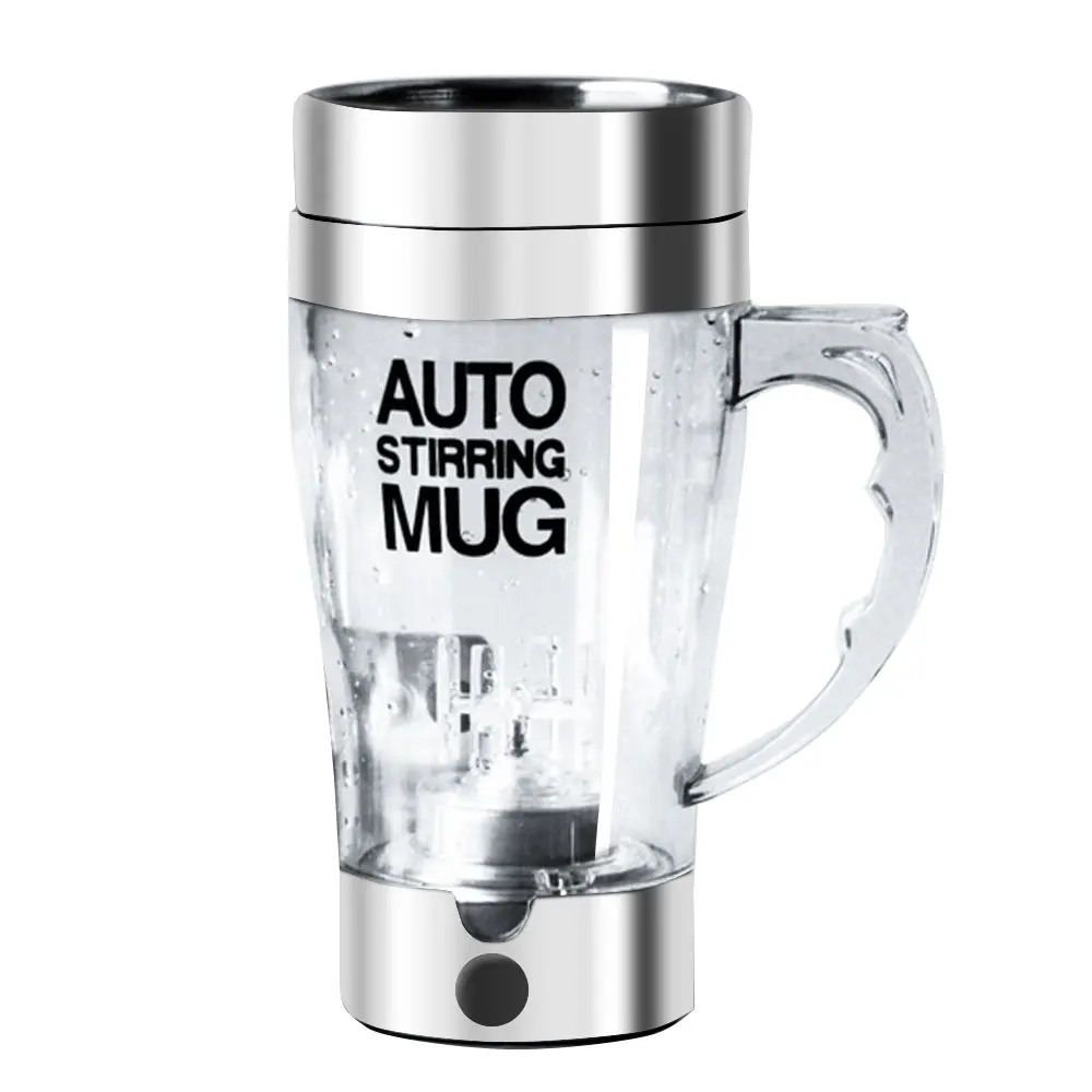 Automatic Coffee Mixer Cup Portable 350ml Stainless Steel+Glass Kitchen Travel Grinding Beans Office | Дом и сад