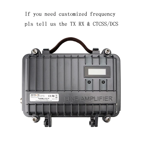 Customized Frequency Индивидуальные RETEVIS RT97 портативный двухстороннее радио мобильный ретранслятор UHF(или VHF) для аналоговой рации дальней связи - Цвет: Customized Frequency