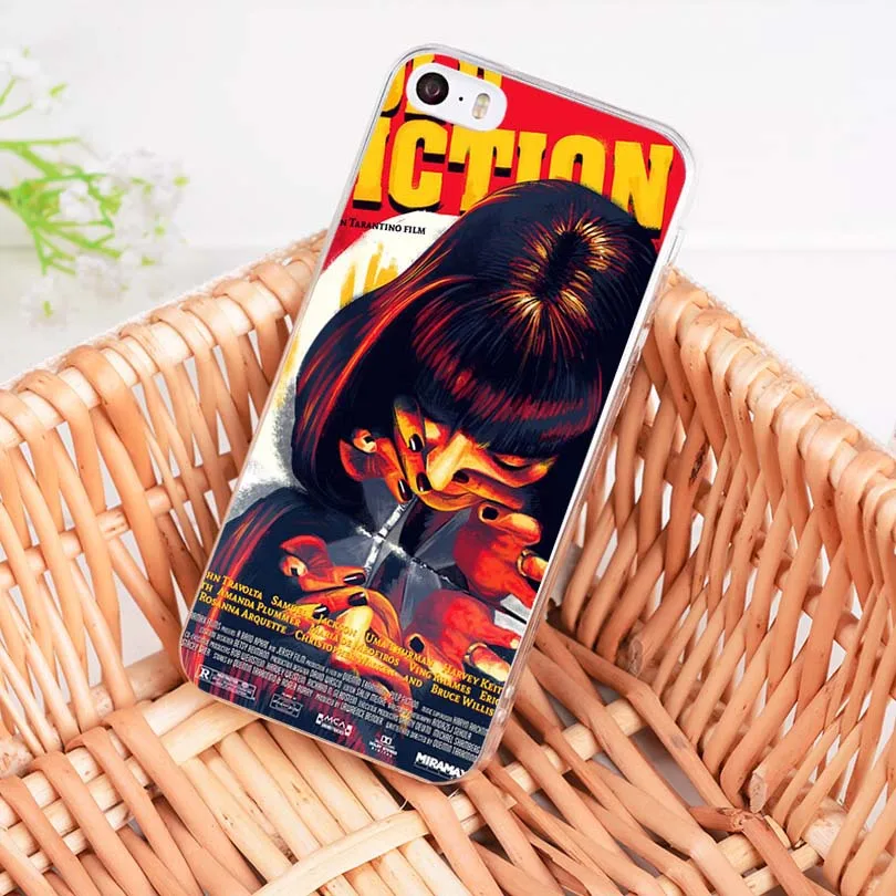 Чехол для мобильного телефона MaiYaCa Pulp Fiction Move poster Diy красочный рисунок TPU iPhone 8 7 6 6S