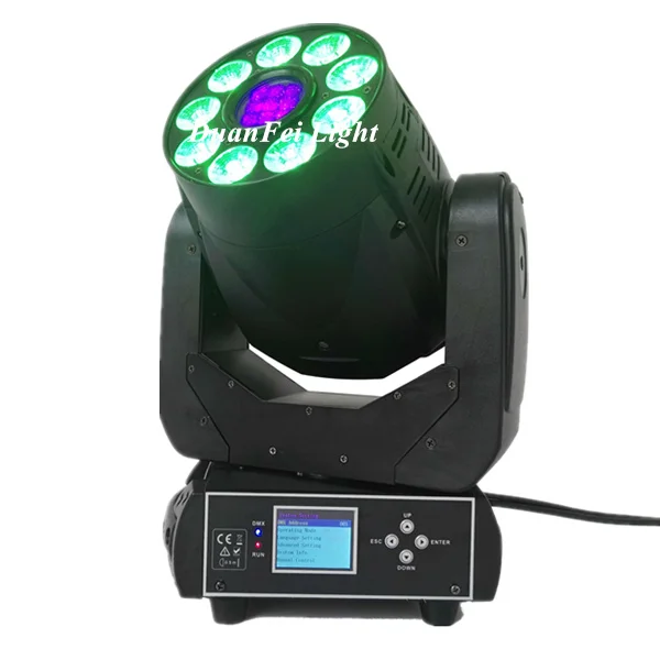 (Flycase) 6 Лот 9x18 Вт Светодиодный светильник с движущейся головкой lyre dmx gobo 90 для