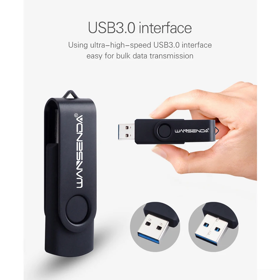 Мини-флеш-накопитель Wansenda USB 3 0 цветной флеш-накопитель 64 ГБ 32 16 8 4 качественный