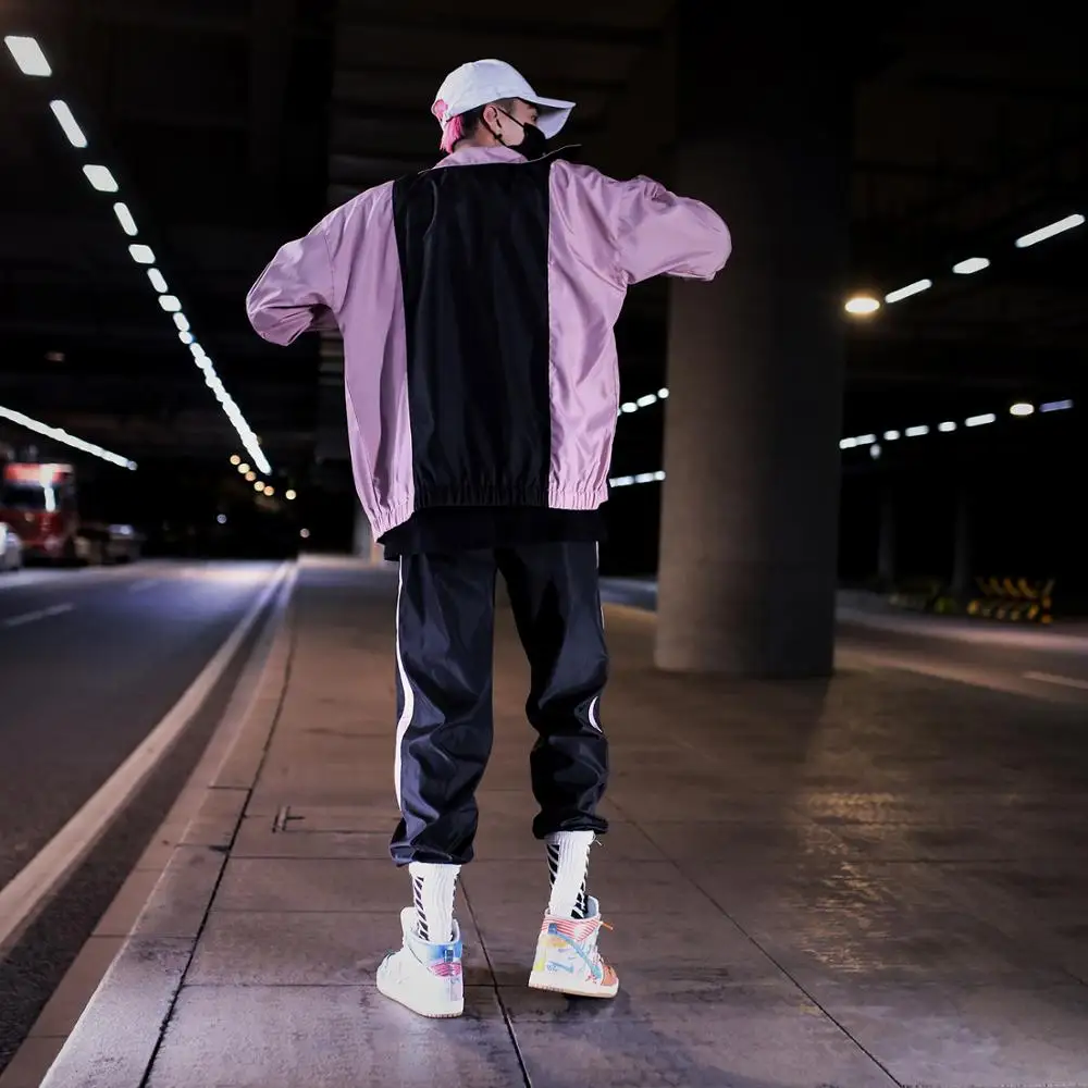 

Новый клубный Модный комплект из 2 предметов, спортивная одежда, куртка на молнии и штаны, Повседневная Уличная одежда, спортивные костюмы в ...