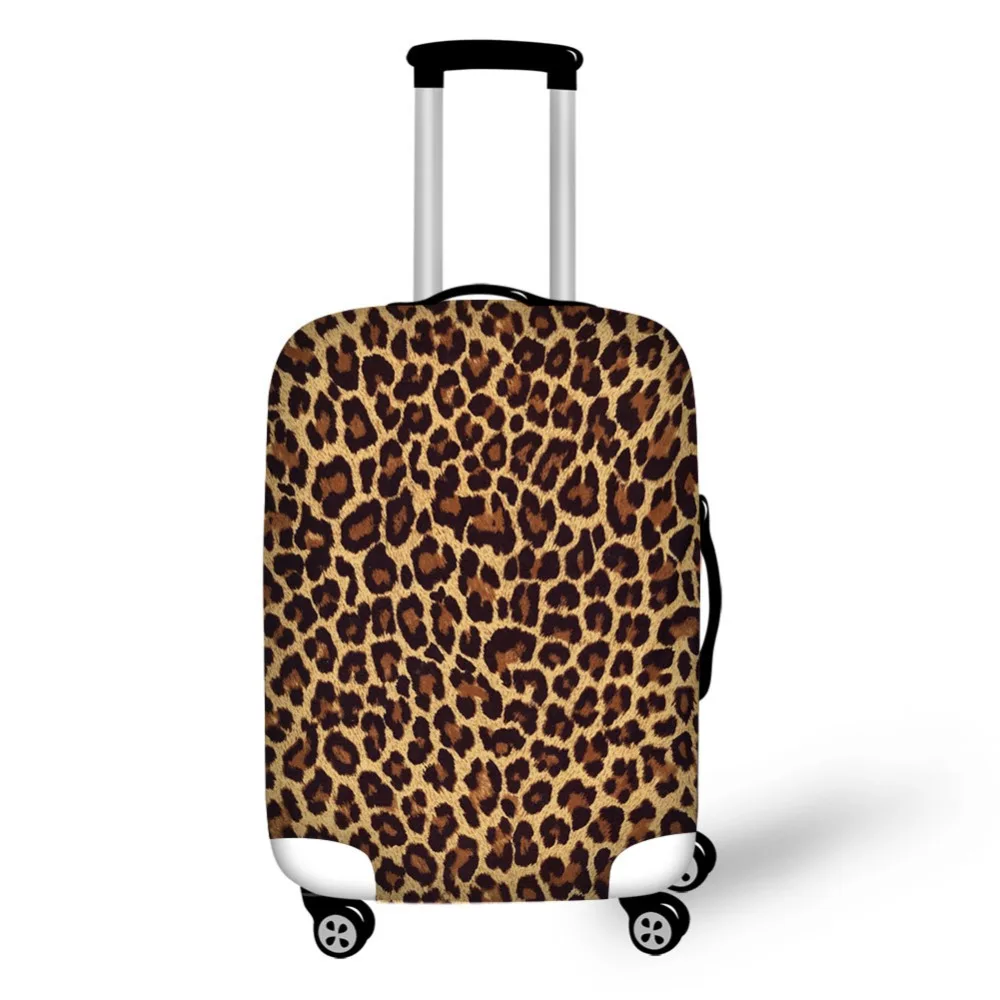 Чехол для багажа с леопардовым принтом аксессуары путешествий подходит