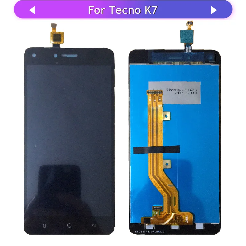 Бесплатная доставка протестированный для Tecno K7 ЖК дисплей сенсорный экран Spark