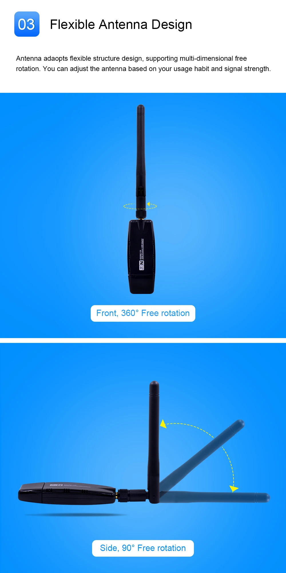CHIPAL 300 Мбит/с беспроводная сетевая карта RTL8192 USB WiFi адаптер 802.11n Wi-Fi приемник AP 3dBi антенна для ПК Windows Linux MAC