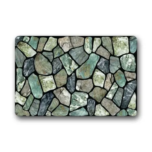 Флагстон серый камень двери Коврики не скользит в помещении или открытый