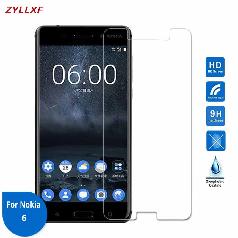 Для Nokia 8 7 6 2 Защитная пленка из закаленного стекла 9H 2.5D Премиум для экрана на TV-1012