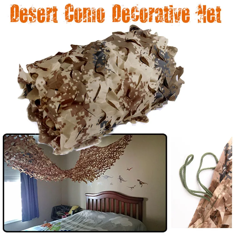 Открытый военный камуфляж пустыни сетки Охота Кемпинг солнцезащитный тент