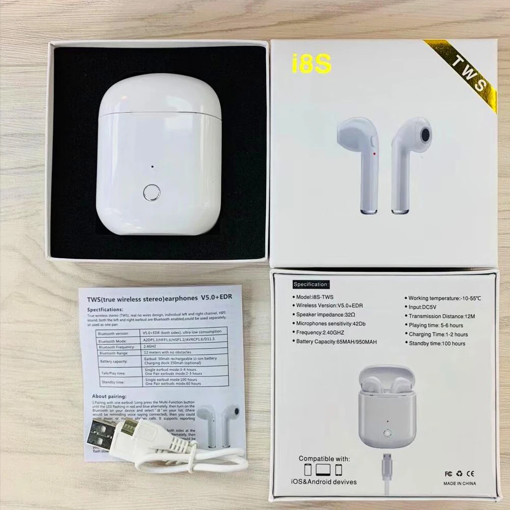 I8s TWS Беспроводная гарнитура Bluetooth наушники PK I9s i7s I7 Mini i10 i12|Наушники и гарнитуры| |