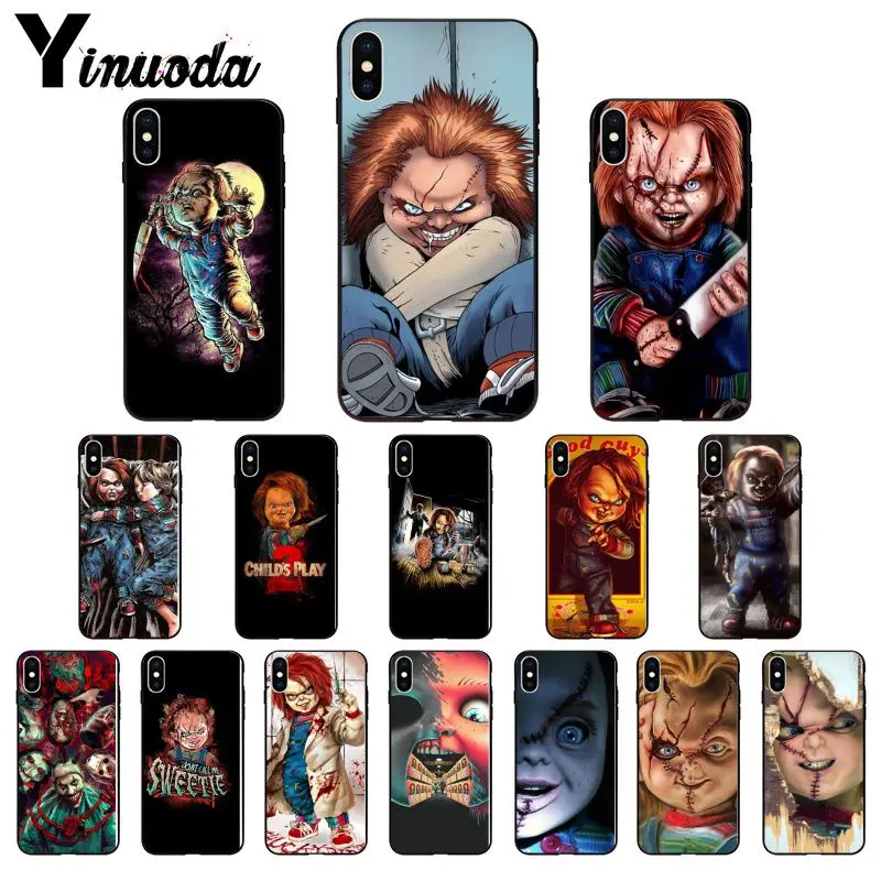 Yinuoda Film movie Horror icon CHURSE OF CHUCKY CHILDS Soft Silicone TPU Phone Case for iPhone 8 7 6 6S Plus X XS MAX 5 5S SE XR | Мобильные