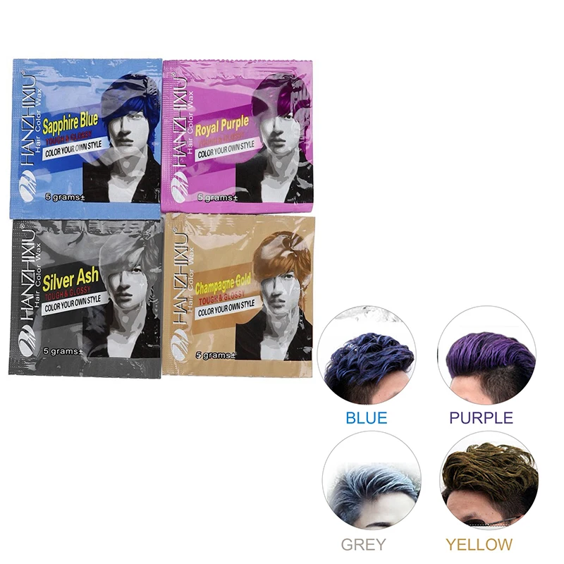 Одноразовый дезодорант для волос 4 вида цветов 5 г/пакет модный укладки