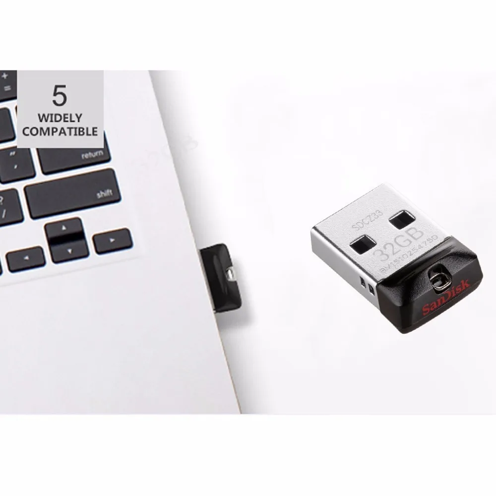 SanDisk Cruzer USB флеш-накопитель SD CZ33 64 ГБ 32 ГБ 16 ГБ 8 ГБ Мини-накопитель USB 2,0 Поддержка официальной проверки