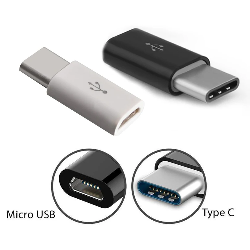 TIZQK Micro USB Female To Type-C Male Cable 3.1 Converter Adapter For Huawei Macbook Otg Data Charging Charger | Мобильные телефоны