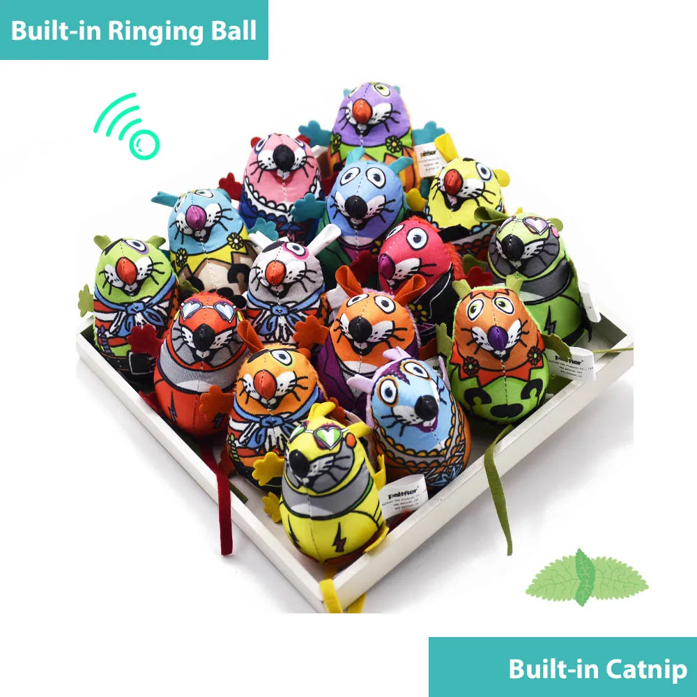 Забавные мягкие плюшевые игрушки для кошек Интерактивная игрушка жевания зубов