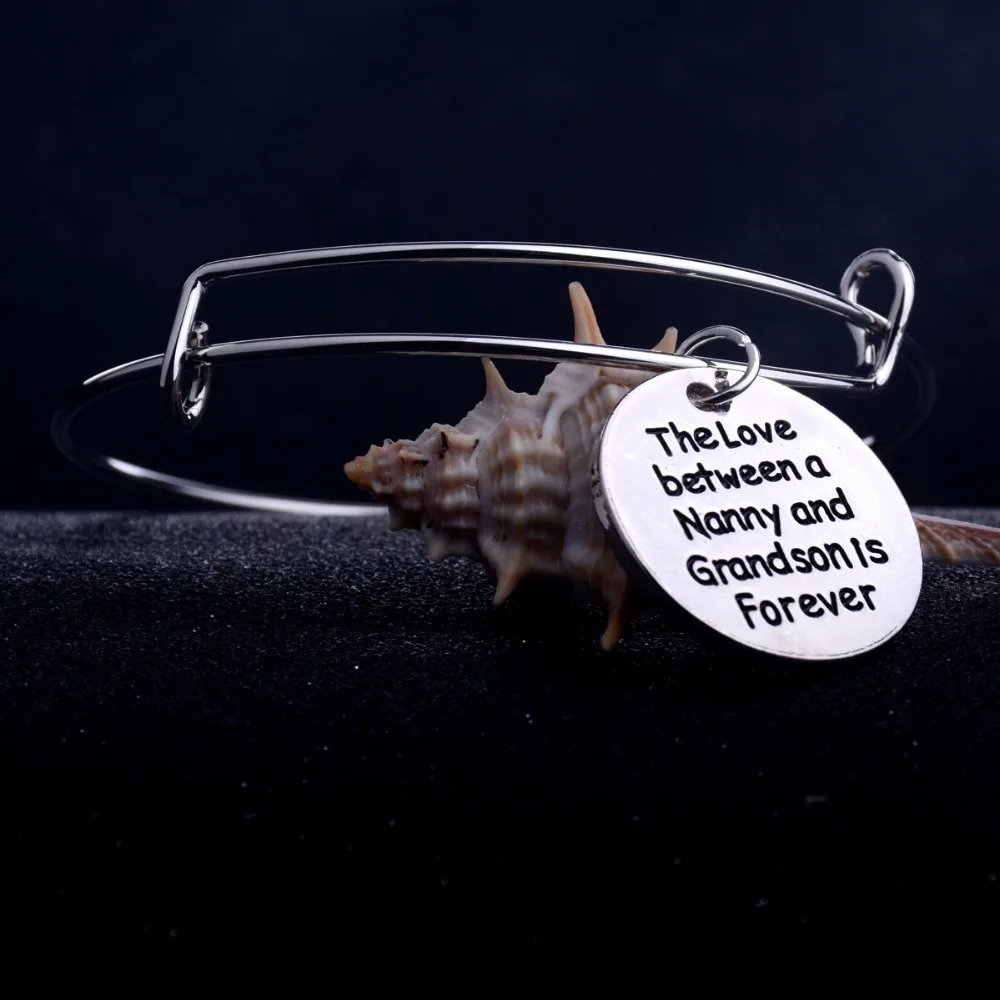 Любовь между няней и внуком навсегда Подвески Браслет семейный для бабушки