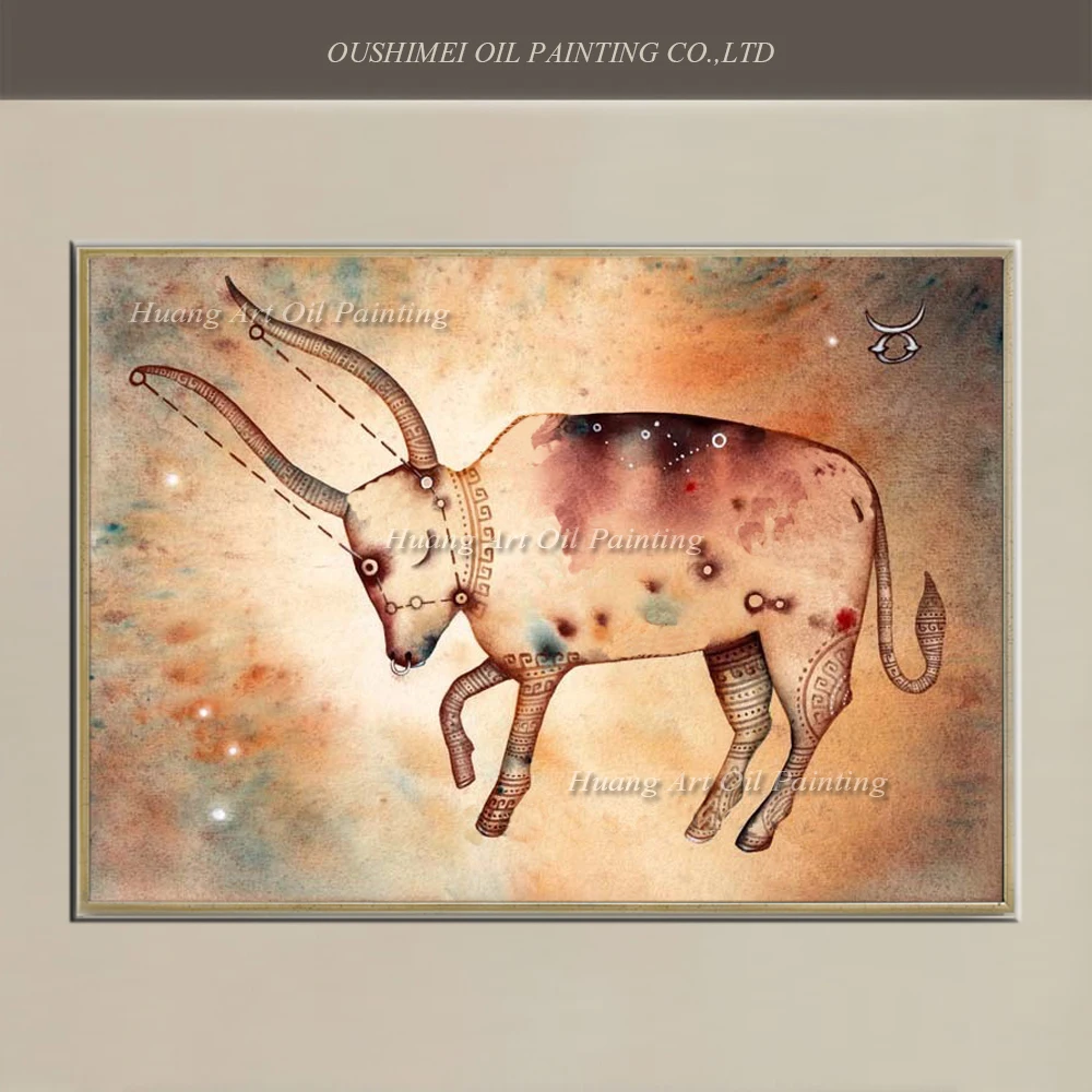 Оптовая продажа картины с созвездиями телец Современная Абстрактная Картина на