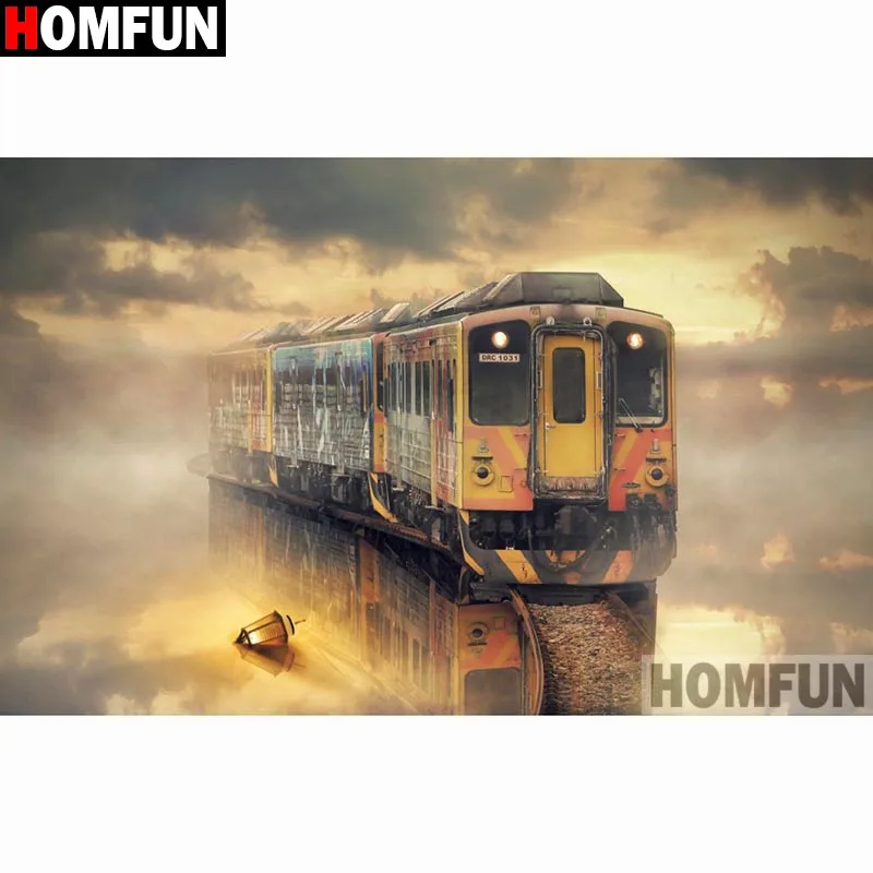 Алмазная живопись HOMFUN автомобильный трек картина из квадратных/круглых страз