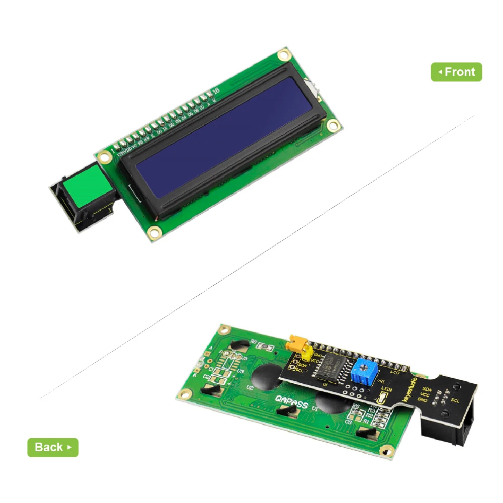 Новинка! Keyestudio EASY plug IIC igc 1602 ЖК-дисплей модуль для Arduino пара