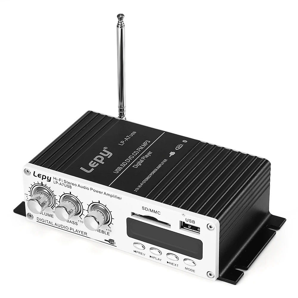 Lepy A7 Bluetooth Беспроводной усилитель 2 канальный HiFi стерео Бас домашних аудио плеер