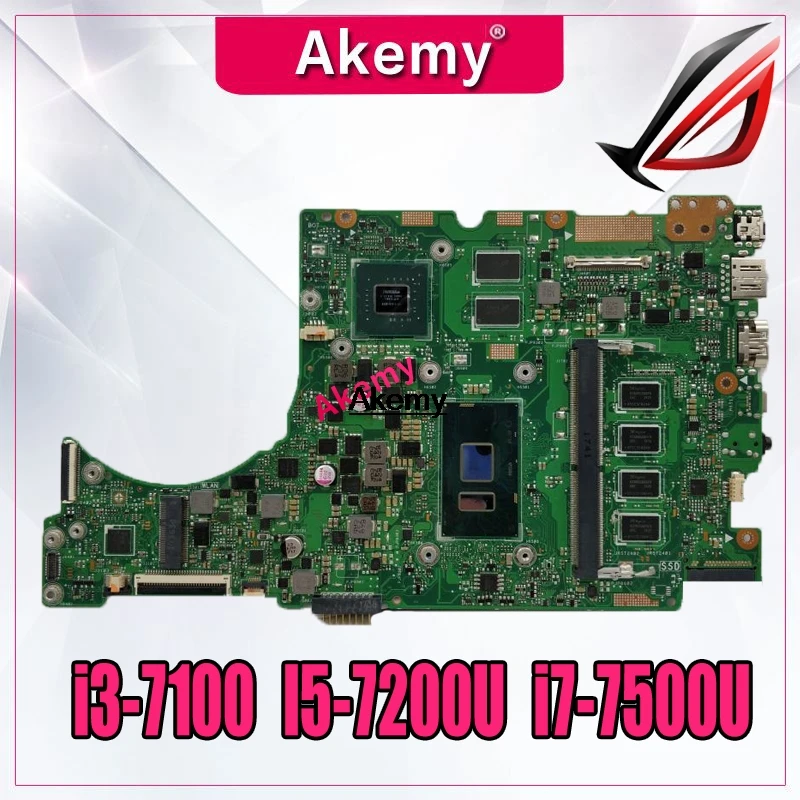Материнская плата для ноутбука For Asus UX310UQK UX310UA UX310UAK UX310UQ UX310U RX310U материнская 8G/i3 7100