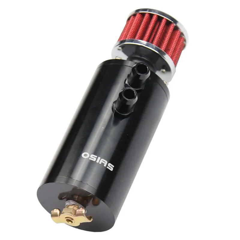 OSIAS черный алюминиевый маслоуловитель резервуар с фильтр сапуна BAFFLED для honda acura bmw