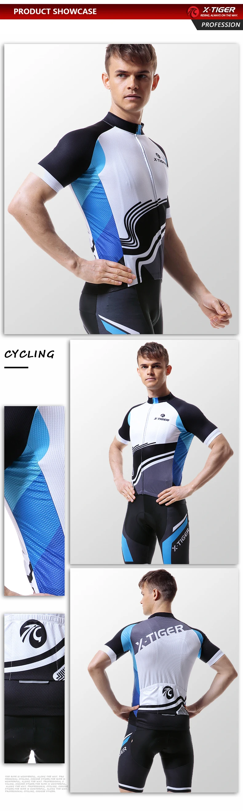 X-Tiger Pro одежда для велоспорта велосипедная одежда Maillot Ropa Ciclista Спортивная одежда для велосипеда мужские Ciclismo велосипедные майки набор