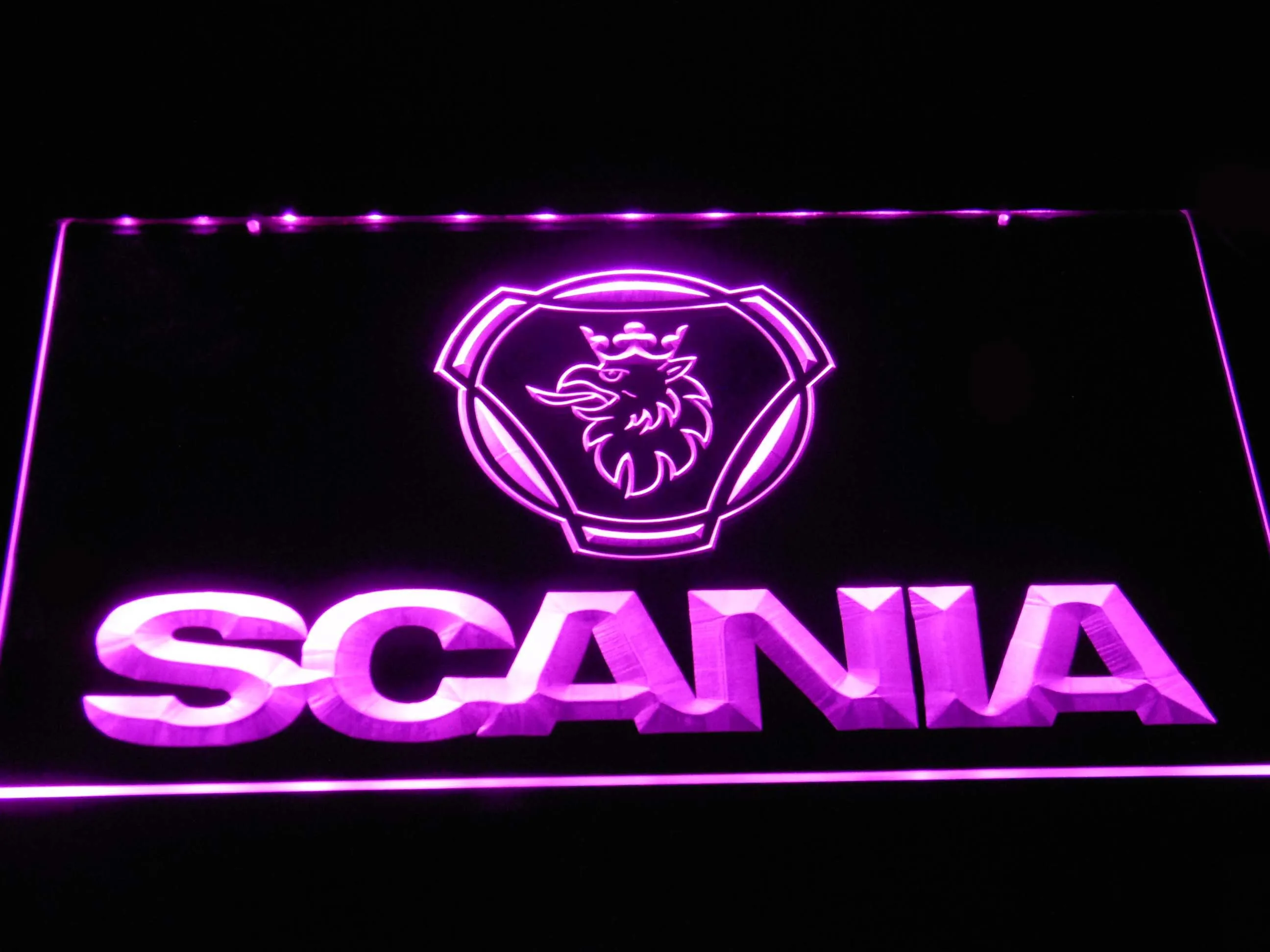 D393 автомобиль scania грузовик светодиодный неоновый светильник вывески с переключателем вкл/выкл 7 цветов на выбор
