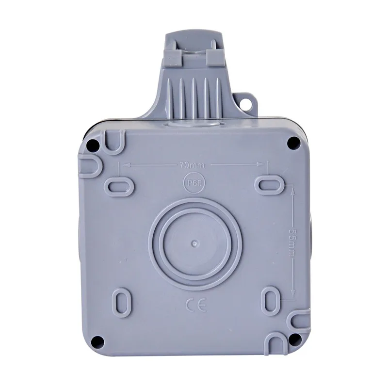 IP66 скрытый настенный выключатель пластиковая Водонепроницаемая коробка всплеск