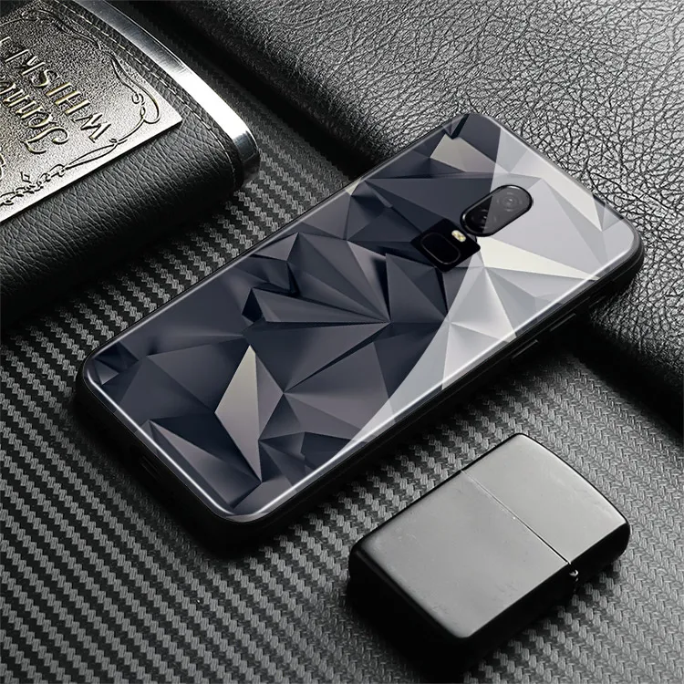 Роскошный абстрактный графитовый кристалл роскошный One Plus 1 + 6T Мягкий
