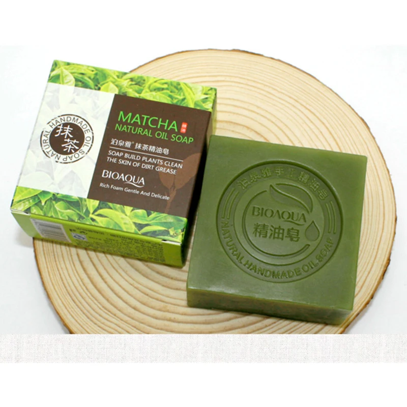 Органическое очищающее средство для лица Matcha Green Tea Отбеливающее ручной работы