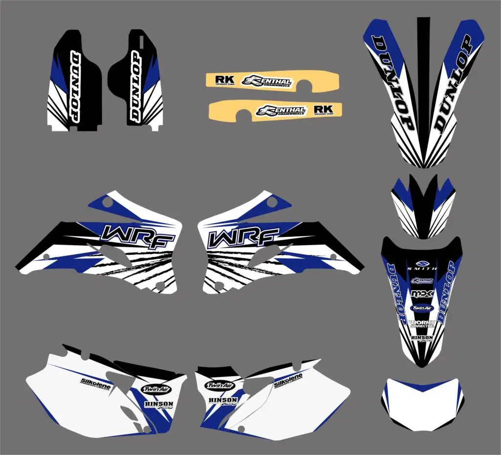 Графические наклейки для мотоцикла Yamaha WR250F WRF250 2007 2013 WR450F WRF450 2011 WRF 250 450 WR 250F 450F|sticker