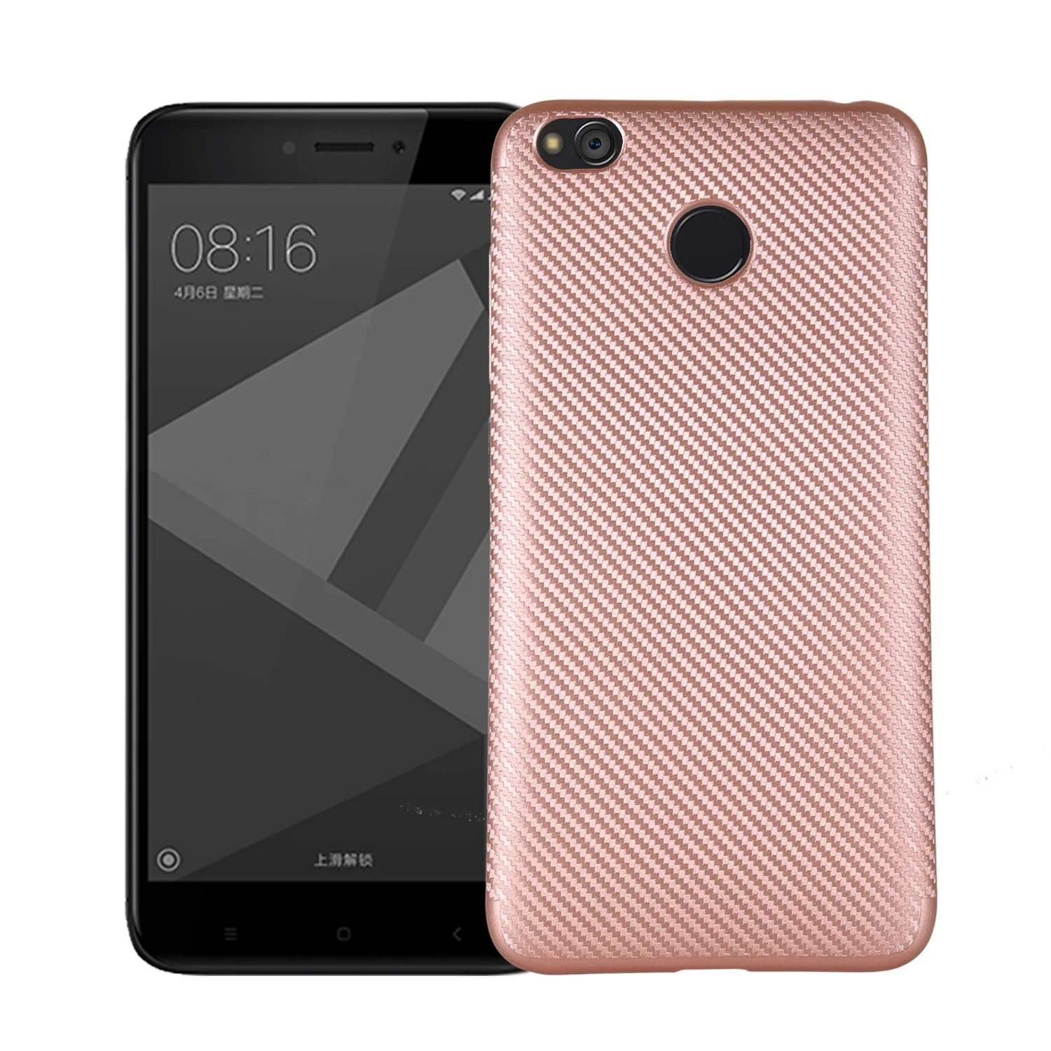 Чехол для телефона Xiaomi redmi 4X роскошный новый чехол из углеродного волокна мягкий