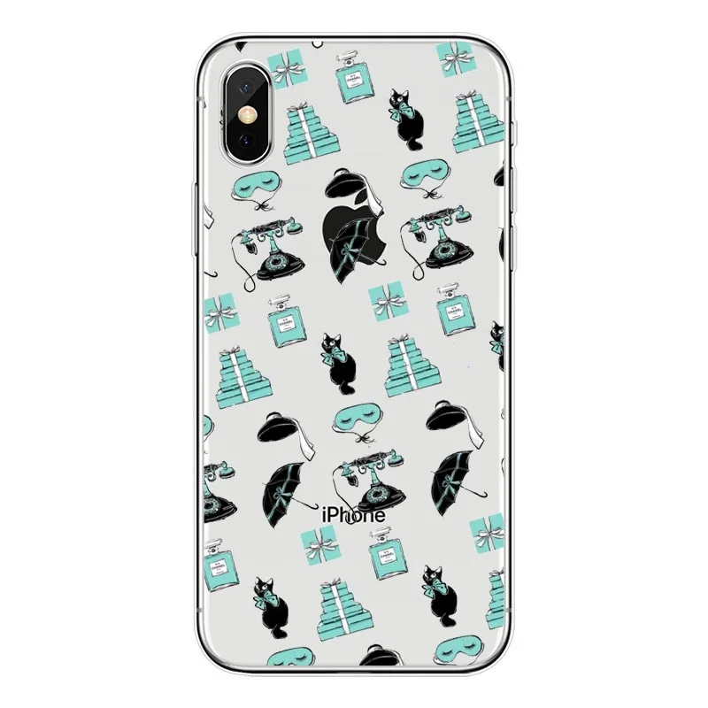 TPU Чехол для телефона с завтраком у Тиффани из ТПУ для iPhone 7 7 Plus, чехол для iPhone 11Pro 7 XS Max 5S SE 6 6S Plus Holly Golightly, чехол - Цвет: TPU
