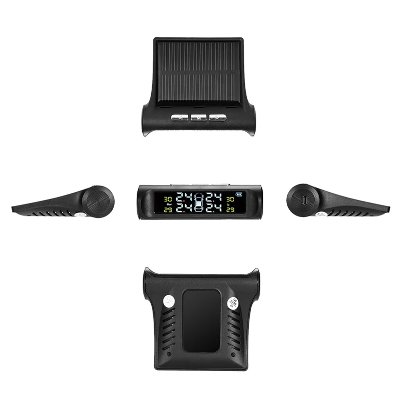 Автомобильная система контроля давления в шинах YASOKRO TPMS солнечная зарядка ЖК