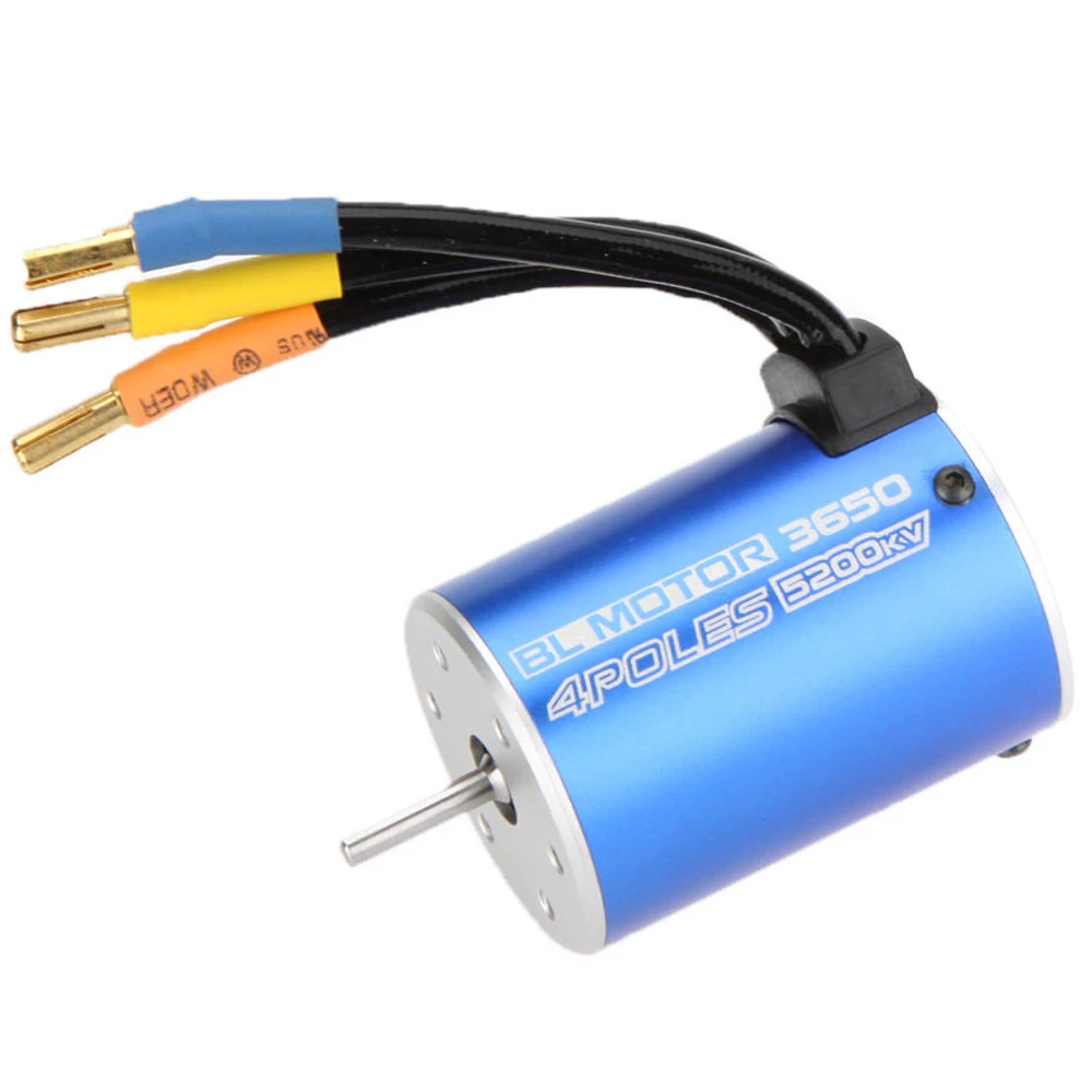MACH 3650 4 полюсный 5200KV бесщеточный двигатель для 1/10 RC Car Boat Blue|motor for|brushless motormotor brushless