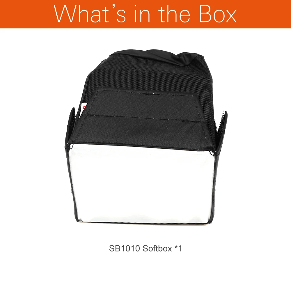 Универсальный складной мини рассеиватель для вспышки Godox 10х10 см софтбокс Canon