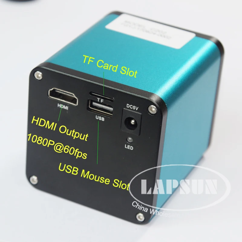 Промышленный микроскоп Lapsun IMX290 с автофокусом HDMI TF 144 светодиодов и монитором 10 1