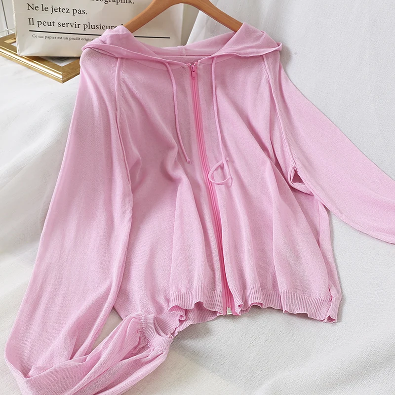 Женский кардиган с капюшоном весна-осень 2019 повседневная куртка карамельных