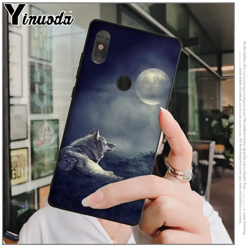 A10 Yinuoda Moon часы на цепочке с медальоном «Школа волка» мягкий, силиконовый, из ТПУ черный чехол для телефона для xiaomi mi 6 8 se note2 3 mi x2 redmi 5 5 plus note 4 5 5 - Color: A10