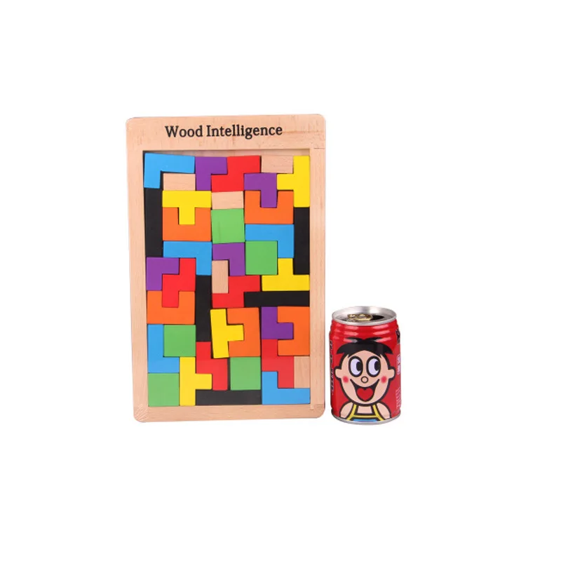 Деревянные головоломки Jenga игры России тетрис Детские обучающие игрушки IQ
