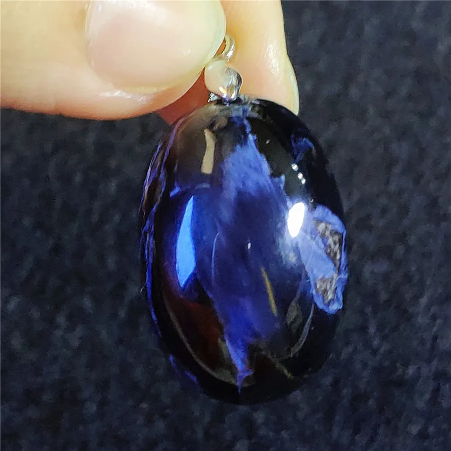 Подлинная Голубой натуральный Pietersite кулон Chatoyant камни Натуральный камень
