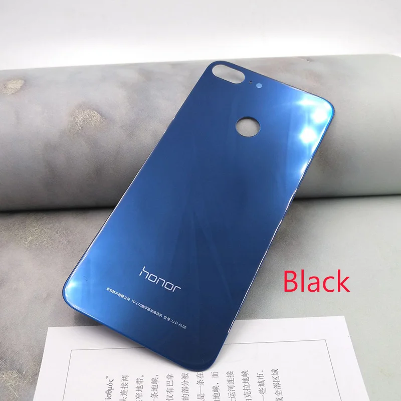 Blue HUAWEI Honor 9 Lite оригинальная задняя крышка PC+ стеклянный чехол для батареи, Honor 9 Lite задняя крышка для замены корпуса с логотипом - Цвет: Blue