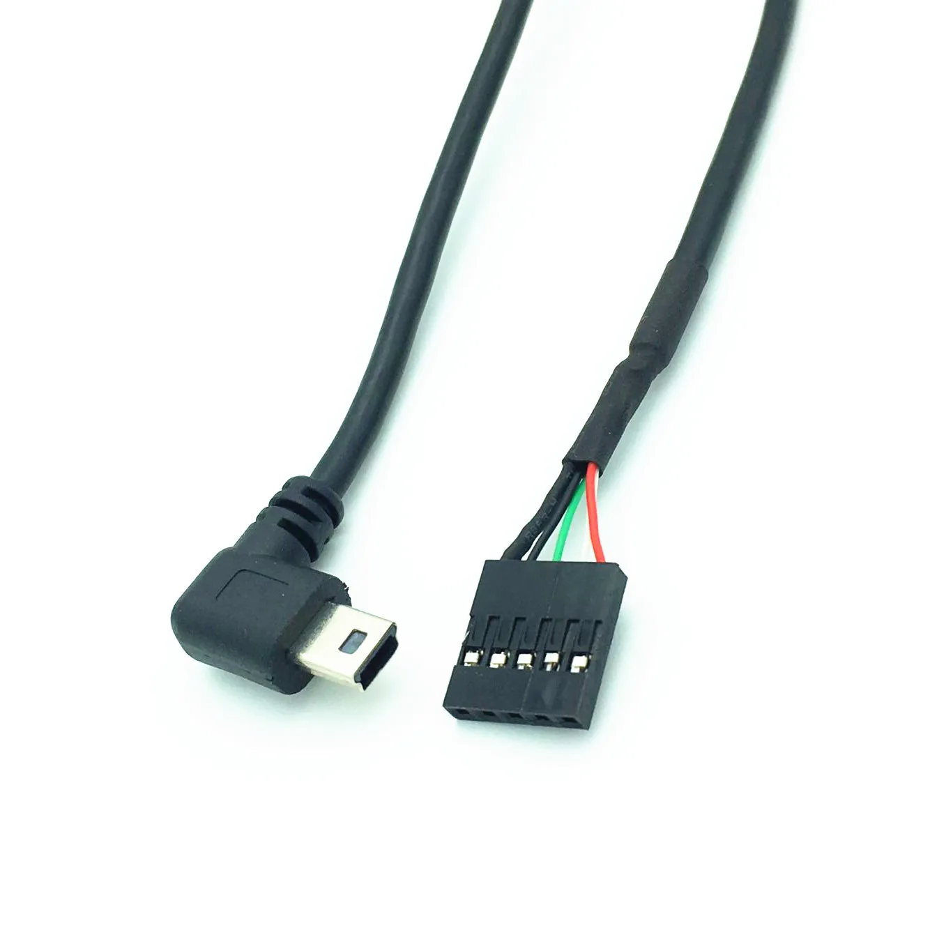 Кабель для материнской платы 50 см usb mini 5P Male 90 с левым углом до 1x5 Pin Female 2 54 USB|left