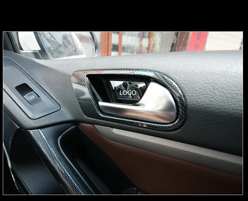 Нержавеющая сталь Межкомнатная дверь чаша крышка для Volkswagen Tiguan 2010, 11, 12, 13, 14, 15, 16 лет AA362