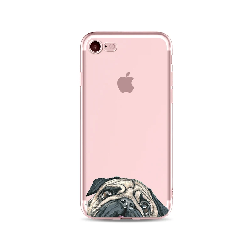 Super Cute Cartoon Cats Dogs Golden Retriever BULLDOG Phone Cases For iPhone 7/8 7/8plus Case Soft TPU Gel Flexible Skin Cover | Мобильные