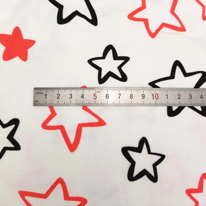 Новый 50x40 см с принтом звезд хлопковый трикотажный жакет ткань для DIY Детская